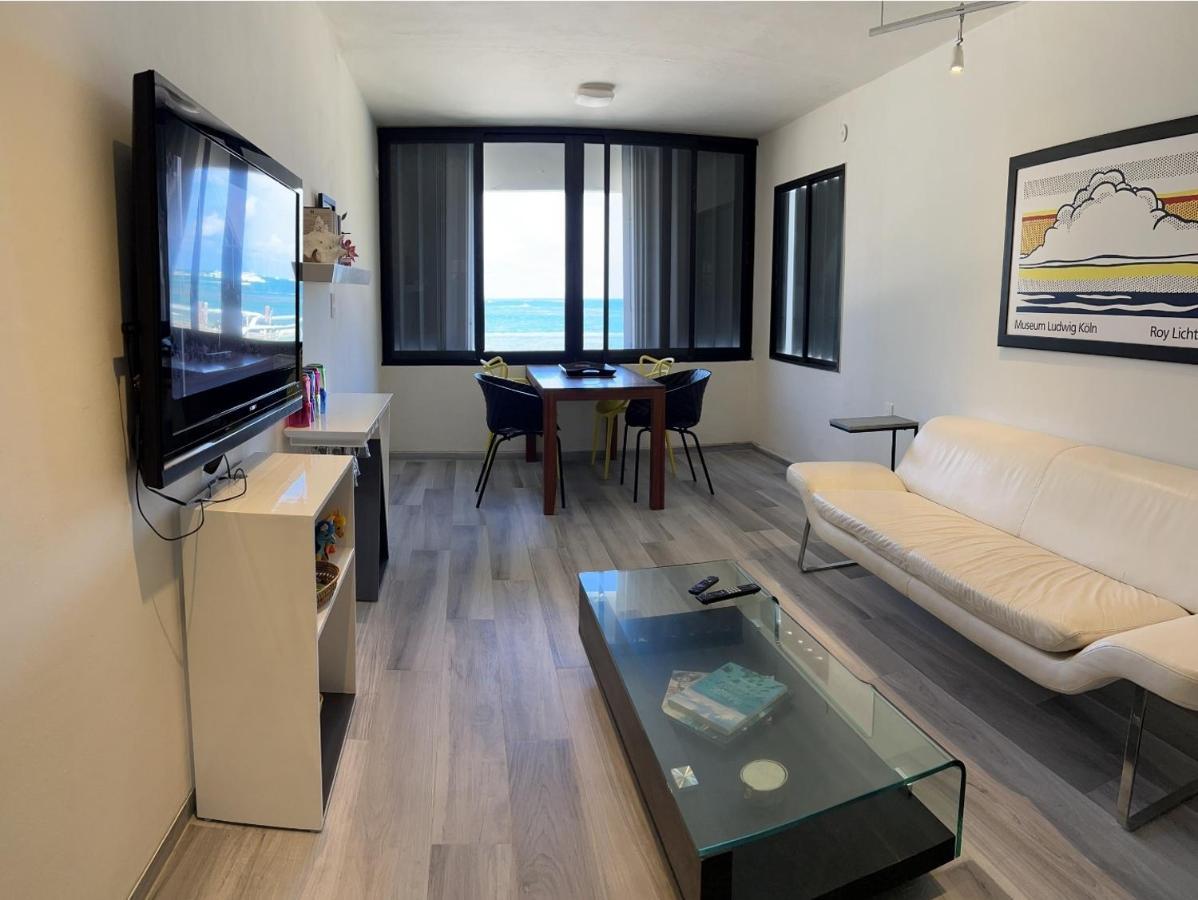 Oceanfront Condo At Unique Location Cancún Exteriör bild